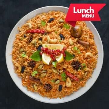 Vegetable Biryani (Lunch Menu)
